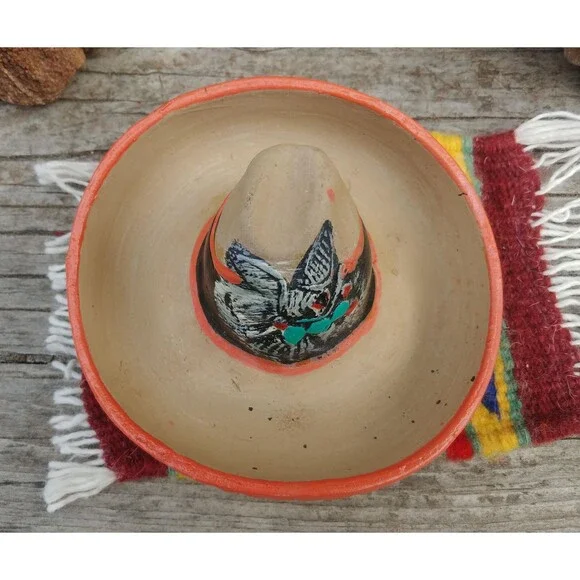 Vintage Restaurant El Cid Handcrafted Clay Pottery Souvenir Ashtray - Picture 7 of 16